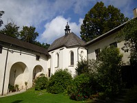 Courtyard at Castle Roštejn.