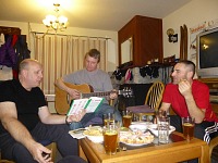 Our reinforcement - guitarist Slávek.