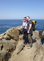 Tomáš a Šárka na Point Lobos. Tomáš a Šárka na Point Lobos.
