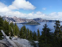 Kráterové jezero, Oregon. Kráterové jezero, Oregon.