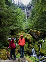 At one of the tallest falls of Oregon: Watson Fall. At one of the tallest falls of Oregon: Watson Fall.