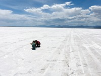 Kids playing on Bonneville International Speedway. Kids playing on Bonneville International Speedway.