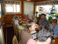 There was a whole bunch of us at Jeff's. There was a whole bunch of us at Jeff's.