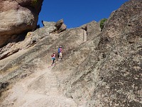 Steps in the rock. Steps in the rock.