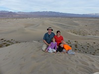 Whole family in Death Valley. Whole family in Death Valley.