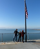 You can watch San Francisco skyline from the aft edge of the flight deck. You can watch San Francisco skyline from the aft edge of the flight deck.