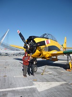 Exhibits of aviation history are scattered on the flight and hangar decks. Exhibits of aviation history are scattered on the flight and hangar decks.