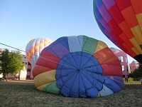 Inflating balloons at the Children's Hospital in Clovis.