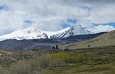 Mt. Olsen (11,086 ft) over Conway Summit near Mono Lake. Mt. Olsen (11,086 ft) over Conway Summit near Mono Lake.