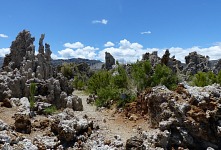 Desert, previously lake bed, landscape around Mono.