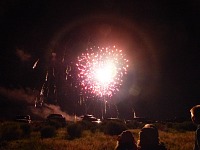 Kids and 4th of July fireworks in Bridgeport.