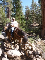 Jaro on Opi, our sabre-toothed horse. Jaro on Opi, our sabre-toothed horse.
