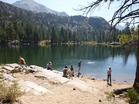 Konečná na Lane Lake.