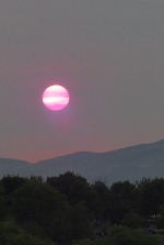 Smoky dawn in Reno