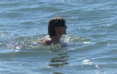 After practice in Roosevelt Lake, getting into Pacific Ocean was a child's play.