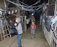 We took advantage of a fully functional spooky barn.
