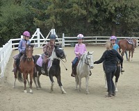 Lining up before the race.