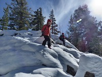 On a rock in Carson Pass.