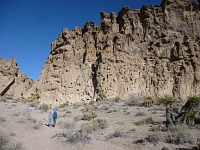 Then you suddenly arrive at beautiful rock formations.
