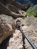 A rock ladder in Pinnacles. A rock ladder in Pinnacles.