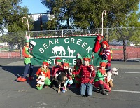 Kids and goats in Los Gatos Christmas Parade. Kids and goats in Los Gatos Christmas Parade.