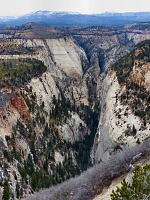 Altogether flat three miles to the lookout were decorated by views opening to Mystery Canyon.