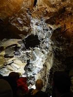 A mineral lace in Black Chasm Cavern. A mineral lace in Black Chasm Cavern.