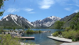Convict Lake is beautiful, but, alas, very civilized.