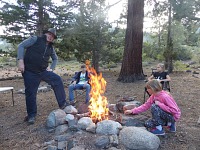 It got warm enough that we need the campfire only to keep mosquitoes at bay. It got warm enough that we need the campfire only to keep mosquitoes at bay.