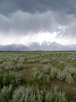 Storm over Grand Tetons (notice the absence of bisons).