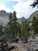 Chystá se na nás bouřka. Wheeler Peak, Nevada.