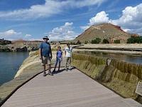 Hot springs in Thermopolis, Wyoming.