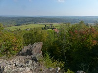 A view from Černolice Rocks. A view from Černolice Rocks.