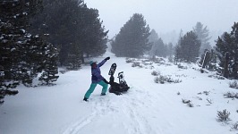 Kids enjoying the snow.