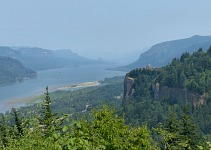 Distant smoke threatens even the Columbia River Gorge.