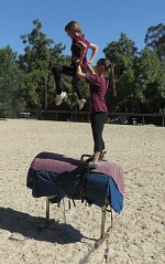 Barrel allows doubles to dare figures, which would be too complicated on a horse.