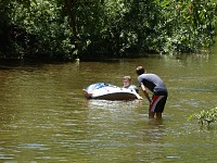 Oliver and Tom on San Lorenzo River. Oliver and Tom on San Lorenzo River.