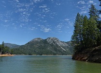 Shasta Caverns are located in a limestone hill on the other side of the reservoir.