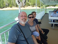 A boat ride was refreshing in the heat.