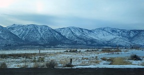 Snow fell even east of the Sierra. Snow fell even east of the Sierra.