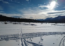 Awesome conditions for cross-country skiing. Awesome conditions for cross-country skiing.