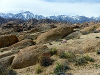 Alabama Hills with Sierra Nevada in the background. Alabama Hills with Sierra Nevada in the background.