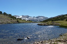 Pohled přes Gardisky Lake.