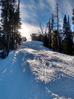 Even moguls are surprisingly soft and skiable. Even moguls are surprisingly soft and skiable.
