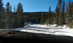 Arrival to the ski resort is a test for a beginner driver. Arrival to the ski resort is a test for a beginner driver.