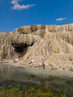 Hot springs in a break between ballooning — water was low this year. Hot springs in a break between ballooning — water was low this year.