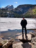 Tom at Bear Lake. Tom at Bear Lake.