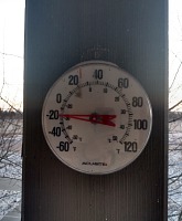 Our sun-side porch is minus twenty. Our sun-side porch is minus twenty.