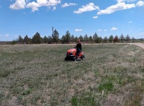 At least Bryan fixed our mower. At least Bryan fixed our mower.