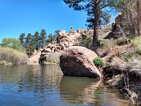 Lakes in our state park are set in a pretty landscape. Lakes in our state park are set in a pretty landscape.
